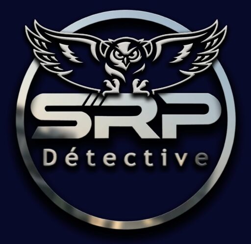 Logo de SRP Detective avec un grand-duc